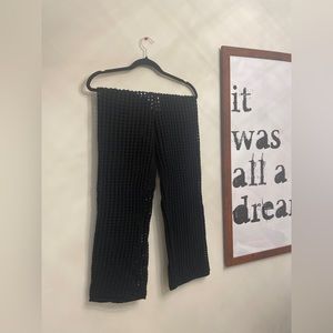 Free People Beach Crochet Crop Flare Pant
